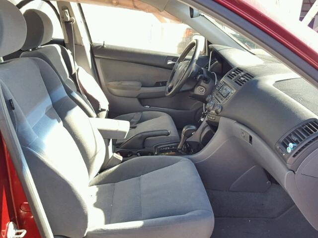 1HGCM56356A101555 - 2006 HONDA ACCORD SE BURGUNDY photo 5