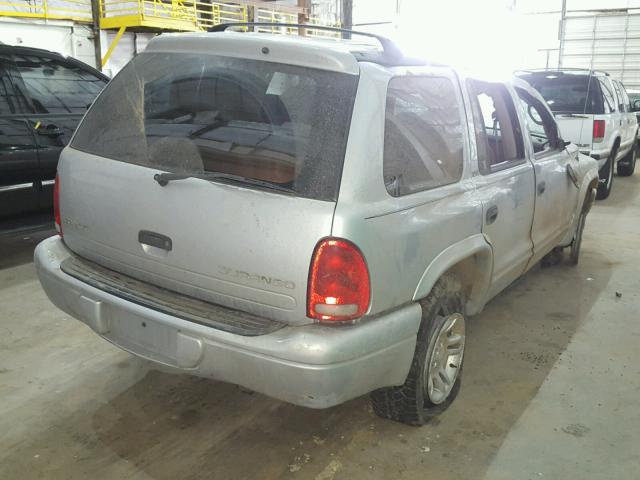 1B4HS48N82F178935 - 2002 DODGE DURANGO SL GRAY photo 4