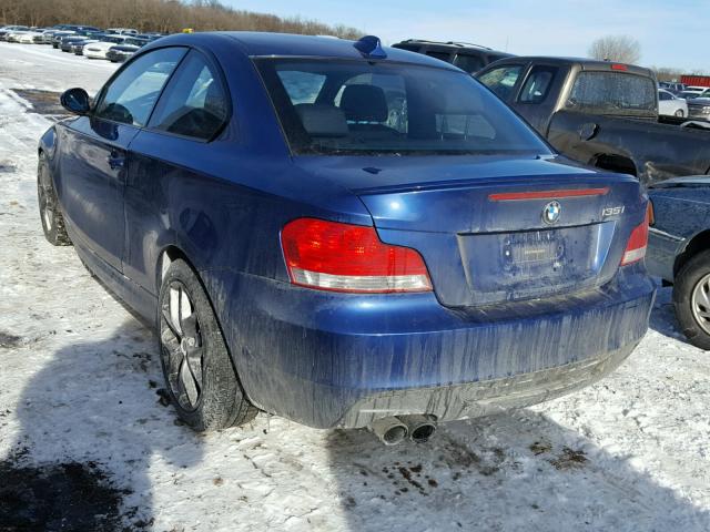 WBAUC73599VK80247 - 2009 BMW 135 I BLUE photo 3