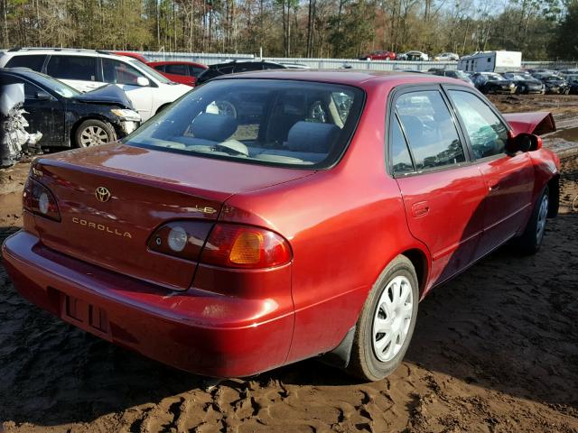 1NXBR12E92Z623833 - 2002 TOYOTA COROLLA CE RED photo 4