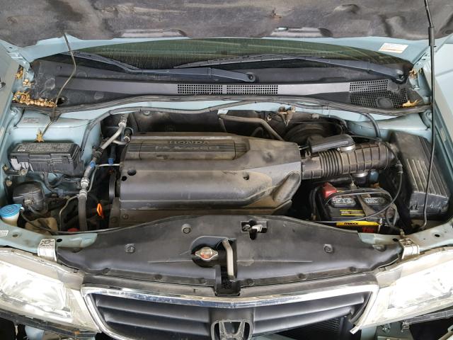 2HKRL18662H583225 - 2002 HONDA ODYSSEY EX BLUE photo 7