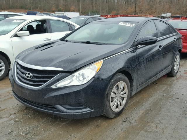 5NPEB4ACXCH497808 - 2012 HYUNDAI SONATA GLS BLACK photo 2