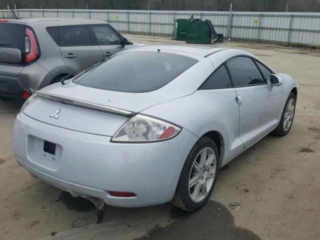 4A3AK34T96E016405 - 2006 MITSUBISHI ECLIPSE GT SILVER photo 4