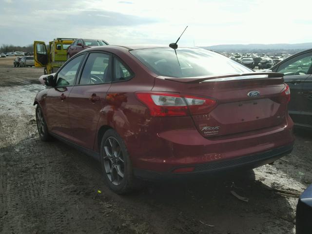 1FADP3F27EL435293 - 2014 FORD FOCUS SE RED photo 3