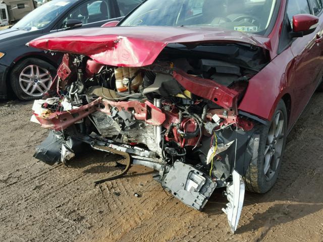 1FADP3F27EL435293 - 2014 FORD FOCUS SE RED photo 9