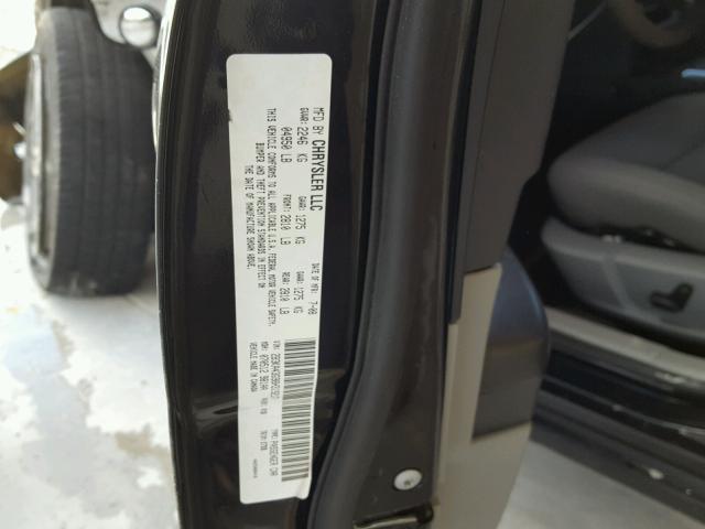 2B3KA43G98H319217 - 2008 DODGE CHARGER BLACK photo 10