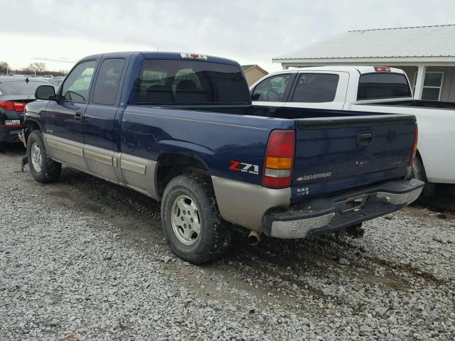 2GCEK19TX21165290 - 2002 CHEVROLET SILVERADO BLUE photo 3