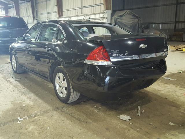 2G1WT58K179312020 - 2007 CHEVROLET IMPALA LT BLACK photo 3