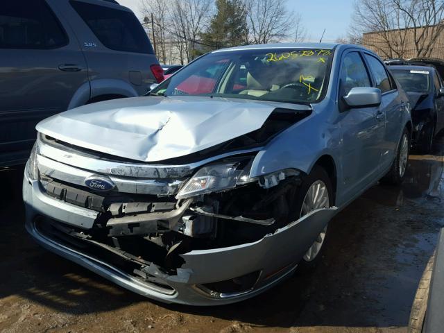 3FADP0L33BR254362 - 2011 FORD FUSION HYB BLUE photo 2