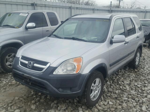 JHLRD78872C084403 - 2002 HONDA CR-V EX SILVER photo 2