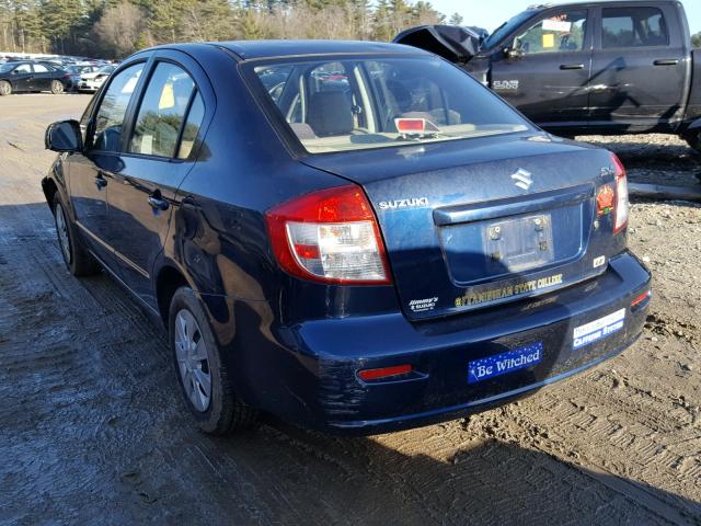 JS2YC5A21A6300299 - 2010 SUZUKI SX4 LE BLUE photo 3