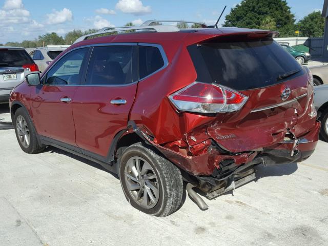 5N1AT2MV2FC804588 - 2015 NISSAN ROGUE S RED photo 3