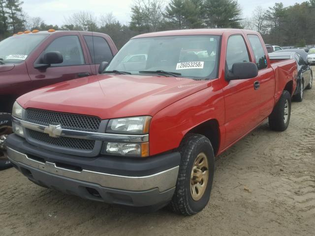 2GCEK19T651196329 - 2005 CHEVROLET SILVERADO RED photo 2