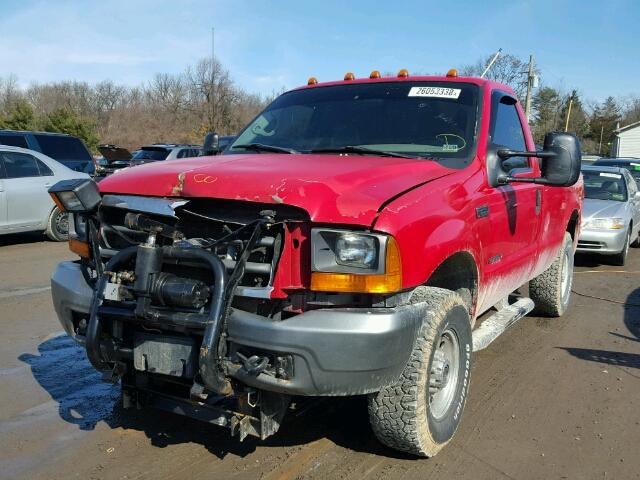 1FTNF21F6YEC15528 - 2000 FORD F250 SUPER RED photo 2