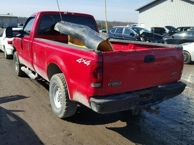 1FTNF21F6YEC15528 - 2000 FORD F250 SUPER RED photo 3