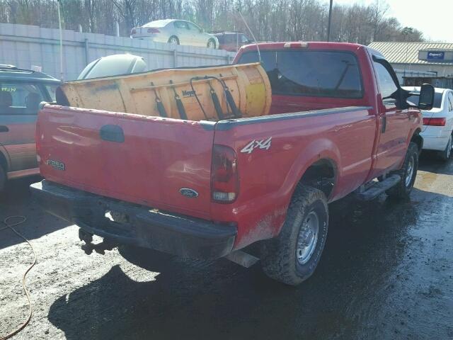 1FTNF21F6YEC15528 - 2000 FORD F250 SUPER RED photo 4