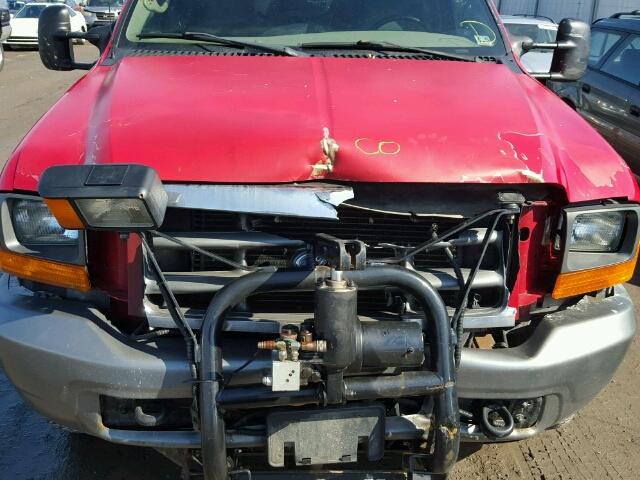 1FTNF21F6YEC15528 - 2000 FORD F250 SUPER RED photo 7