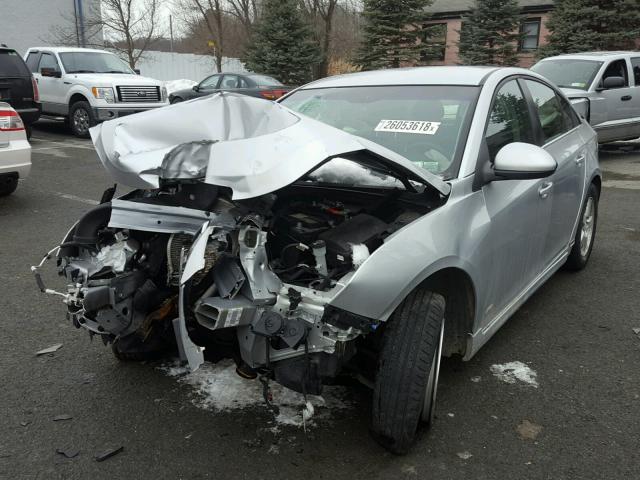 1G1PF5S93B7272888 - 2011 CHEVROLET CRUZE LT SILVER photo 2