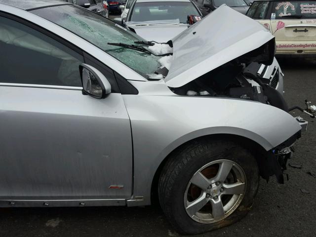 1G1PF5S93B7272888 - 2011 CHEVROLET CRUZE LT SILVER photo 9