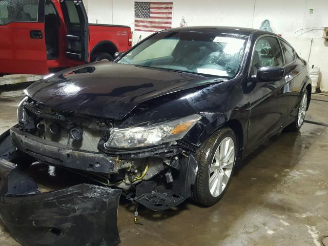 1HGCS22899A002442 - 2009 HONDA ACCORD EXL BLACK photo 2