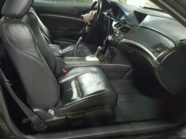 1HGCS22899A002442 - 2009 HONDA ACCORD EXL BLACK photo 5