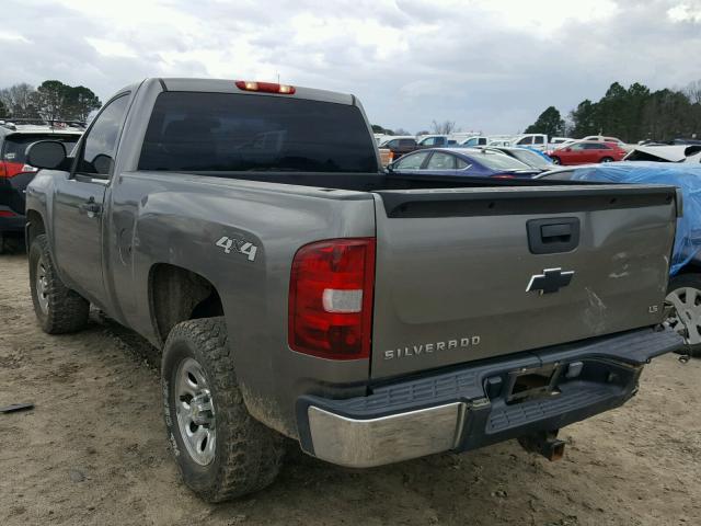 1GCEK14C07Z567387 - 2007 CHEVROLET SILVERADO GRAY photo 3