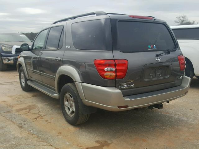 5TDZT34A04S231812 - 2004 TOYOTA SEQUOIA SR GRAY photo 3