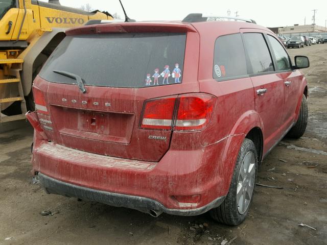 3C4PDDDG4DT519367 - 2013 DODGE JOURNEY CR RED photo 4