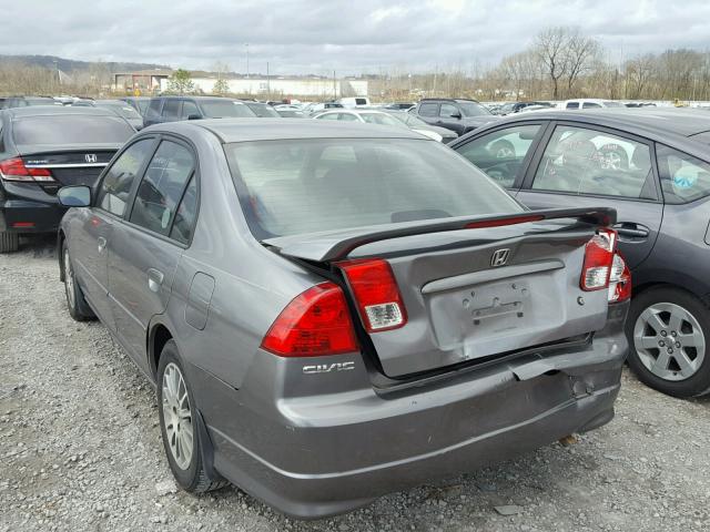2HGES26775H618047 - 2005 HONDA CIVIC EX 灰色 照片 3