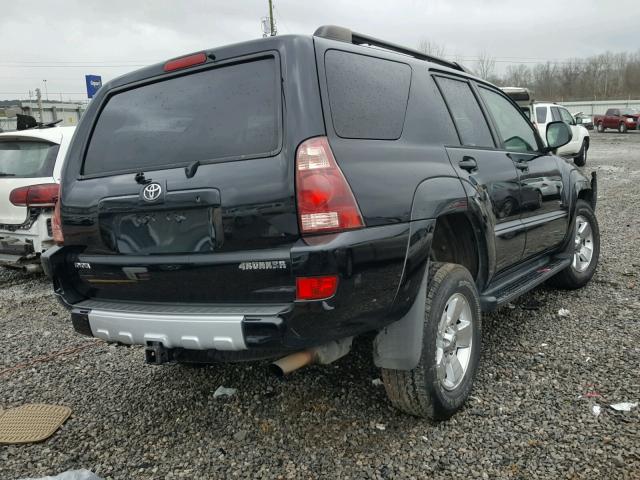 JTEZU14R140037148 - 2004 TOYOTA 4RUNNER SR BLACK photo 4