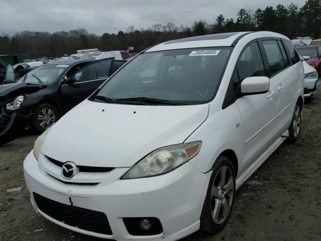 JM1CR293070141477 - 2007 MAZDA 5 WHITE photo 2