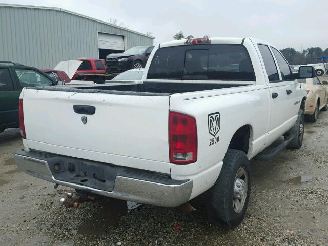 3D7KU28D73G851184 - 2003 DODGE RAM 2500 S WHITE photo 4