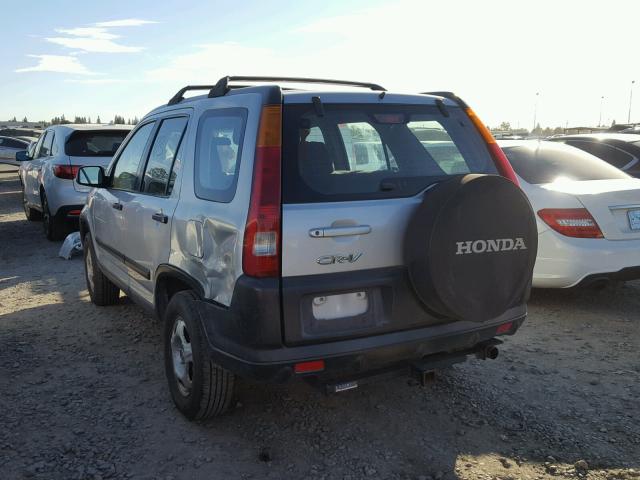 SHSRD68483U105261 - 2003 HONDA CR-V LX SILVER photo 3