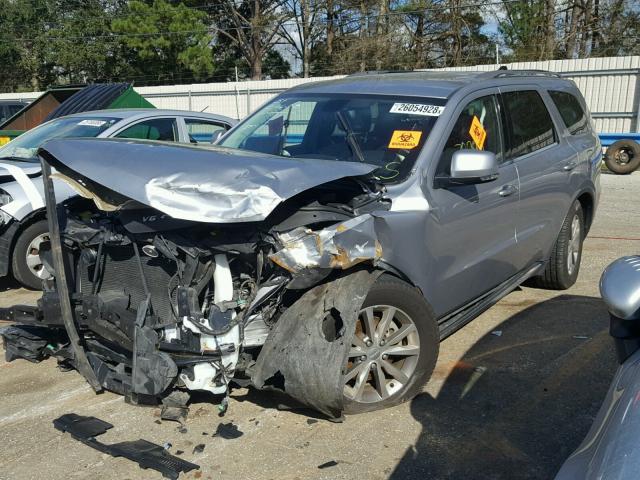 1C4RDHDG6EC443356 - 2014 DODGE DURANGO LI SILVER photo 2