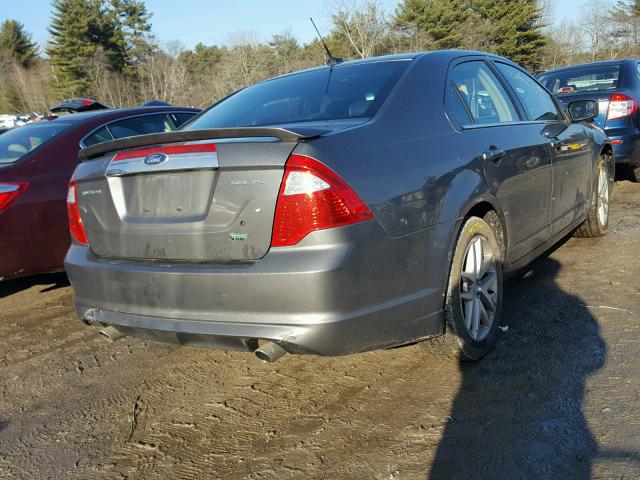 3FAHP0JG2AR332474 - 2010 FORD FUSION SEL GRAY photo 4