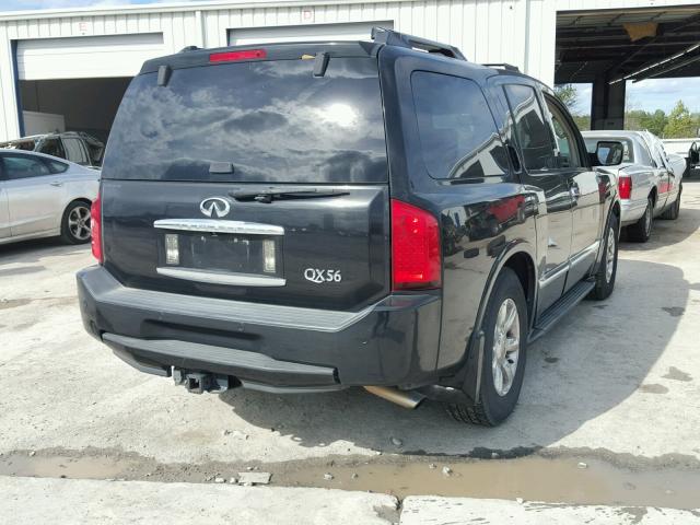 5N3AA08A16N802294 - 2006 INFINITI QX56 BLACK photo 4