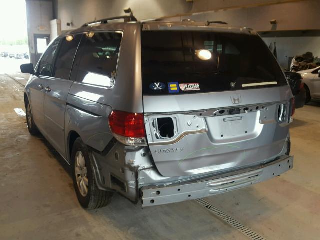 5FNRL38748B057848 - 2008 HONDA ODYSSEY EX SILVER photo 3