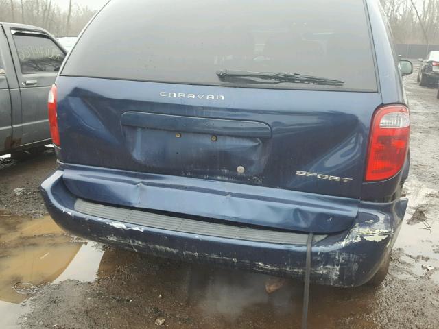 1B4GP45351B245089 - 2001 DODGE CARAVAN SP BLUE photo 9