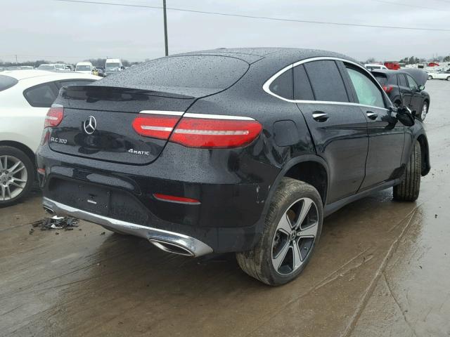 WDC0J4KB4JF316285 - 2018 MERCEDES-BENZ GLC COUPE BLACK photo 4