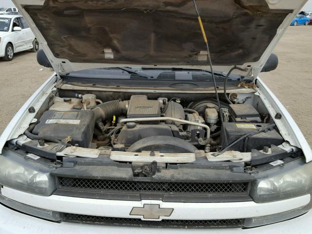 1GNDS13S542349803 - 2004 CHEVROLET TRAILBLAZE WHITE photo 7