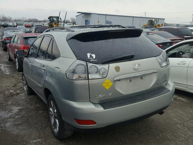 JTJGW31UX72002933 - 2007 LEXUS RX 400H BLUE photo 3