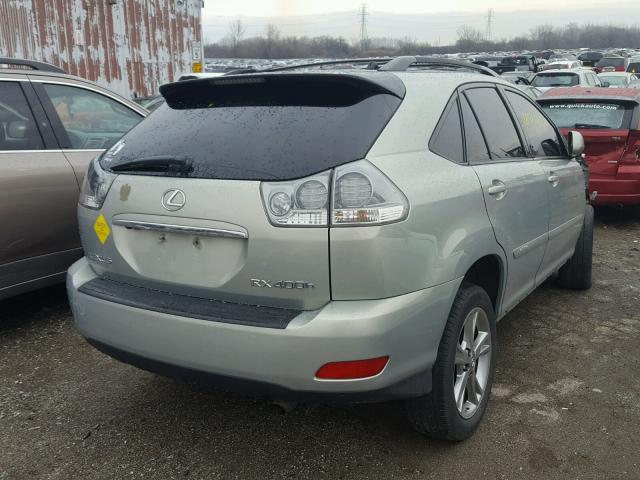 JTJGW31UX72002933 - 2007 LEXUS RX 400H BLUE photo 4