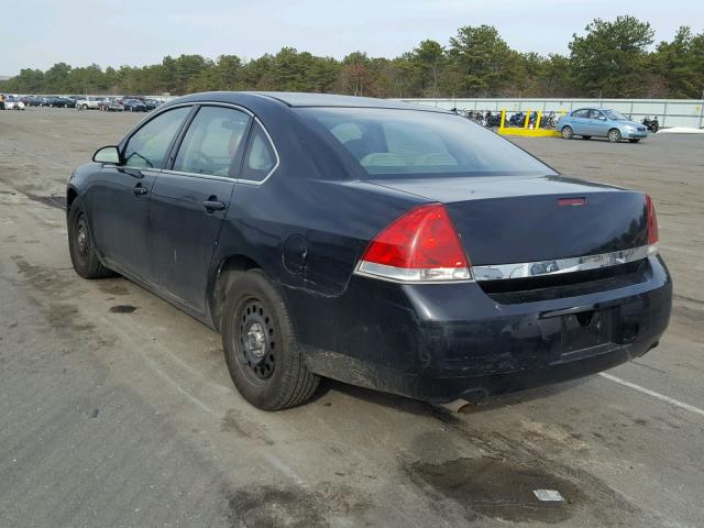 2G1WS57M491254654 - 2009 CHEVROLET IMPALA POL BLACK photo 3