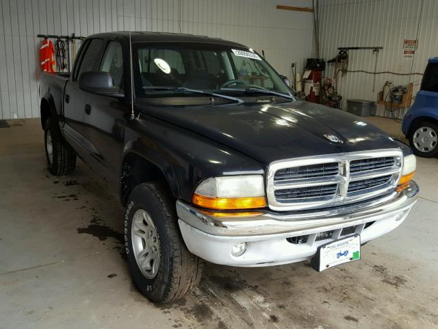 1B7HG48N32S702701 - 2002 DODGE DAKOTA QUA BLACK photo 1