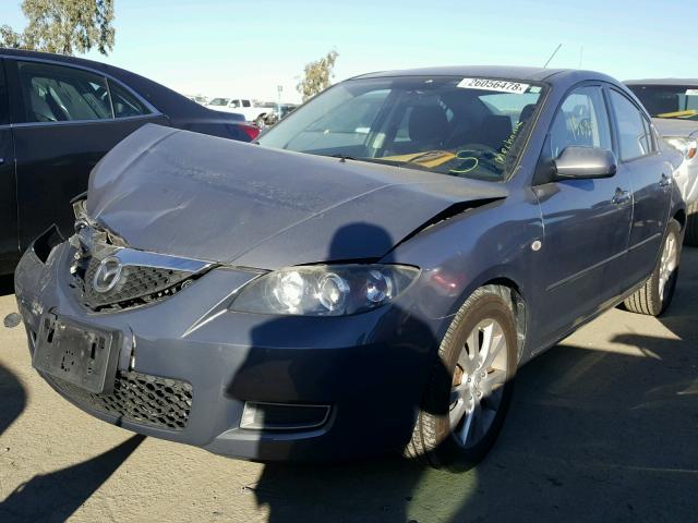 JM1BK32G471637380 - 2007 MAZDA 3 I GRAY photo 2