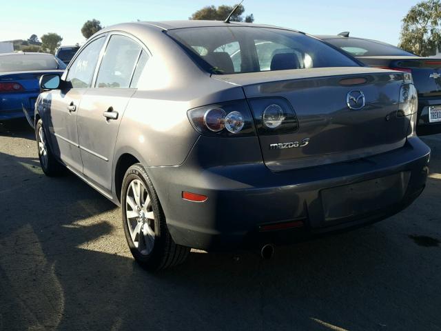 JM1BK32G471637380 - 2007 MAZDA 3 I GRAY photo 3