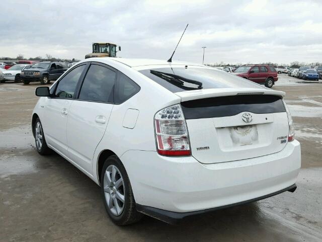 JTDKB20U573272828 - 2007 TOYOTA PRIUS WHITE photo 3