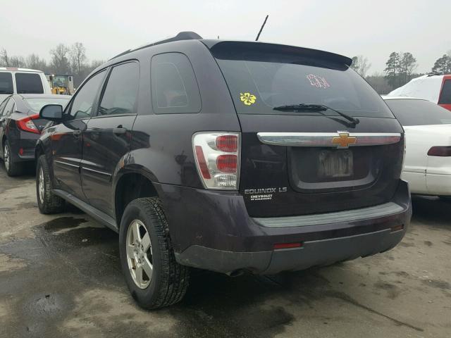 2CNDL13F476063193 - 2007 CHEVROLET EQUINOX LS BLACK photo 3