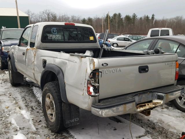 5TEWN72N04Z417489 - 2004 TOYOTA TACOMA XTR GRAY photo 3