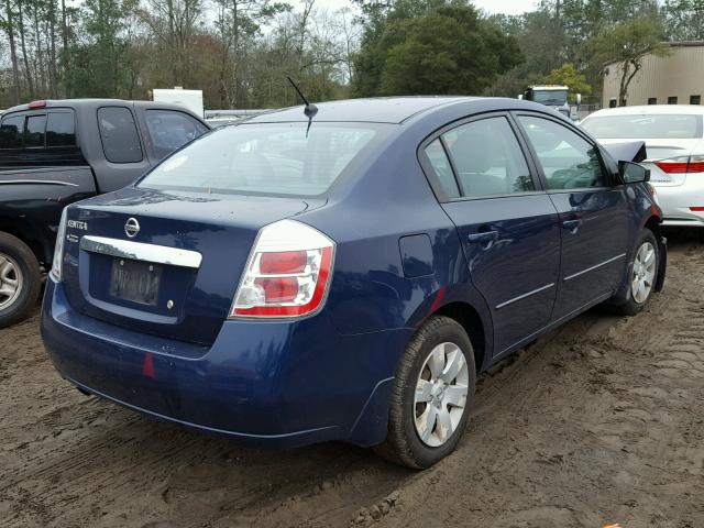 3N1AB6AP9CL652526 - 2012 NISSAN SENTRA 2.0 BLUE photo 4